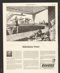 1943 Print AD Revere copper and brass swimming pool
