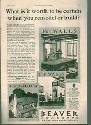 1926 Print Ad Beaver Products Plasters Walls Pool Table